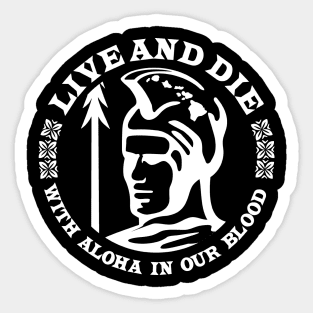 HI-50 Live and Die Aloha Sticker